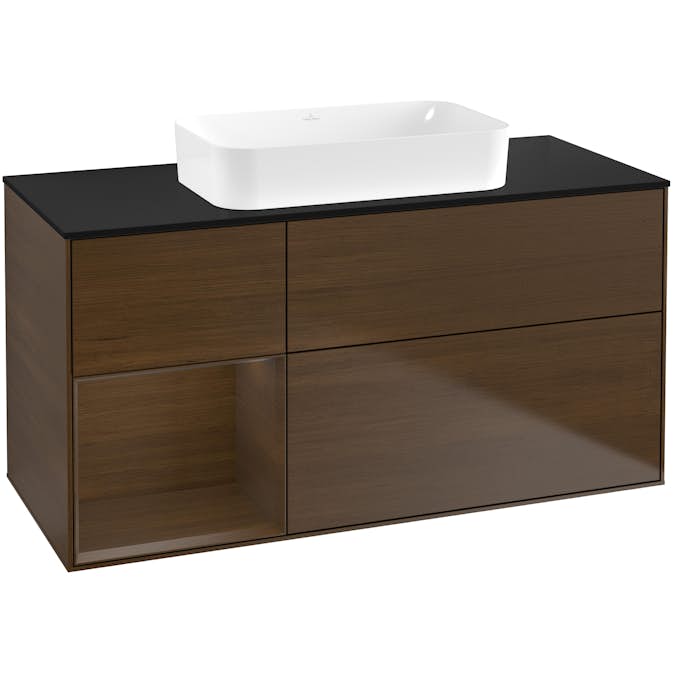 Tvättställsskåp Villeroy & Boch Finion med 3 Lådor Hylla och Bänkskiva för Fristående Tvättställ