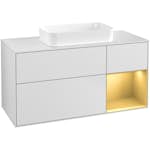 Tvättställsskåp Villeroy & Boch Finion med 3 Lådor Hylla och Bänkskiva för Fristående Tvättställ