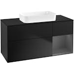 Tvättställsskåp Villeroy & Boch Finion med 3 Lådor Hylla och Bänkskiva för Fristående Tvättställ