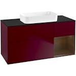 Tvättställsskåp Villeroy & Boch Finion med 3 Lådor Hylla och Bänkskiva för Fristående Tvättställ