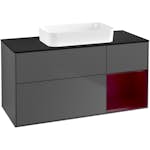 Tvättställsskåp Villeroy & Boch Finion med 3 Lådor Hylla och Bänkskiva för Fristående Tvättställ
