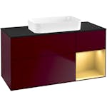 Tvättställsskåp Villeroy & Boch Finion med 3 Lådor Hylla och Bänkskiva för Fristående Tvättställ