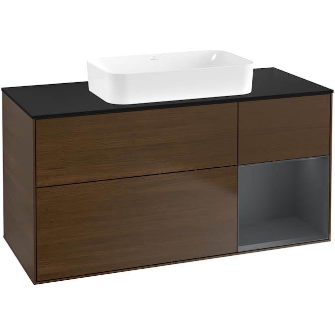 Tvättställsskåp Villeroy & Boch Finion med 3 Lådor Hylla och Bänkskiva för Fristående Tvättställ
