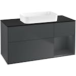 Tvättställsskåp Villeroy & Boch Finion med 3 Lådor Hylla och Bänkskiva för Fristående Tvättställ