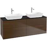 Tvättställsskåp Villeroy & Boch Finion med 4 Lådor och Bänkskiva för Två Fristående Tvättställ från Artis & Collaro