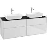 Tvättställsskåp Villeroy & Boch Finion med 4 Lådor och Bänkskiva för Två Fristående Tvättställ från Artis & Collaro