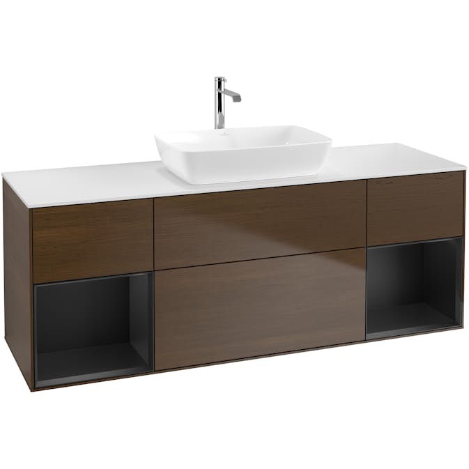 Tvättställsskåp Villeroy & Boch Finion med Två Hyllor och Bänkskiva för Fristående Tvättställ från Artis & Collaro