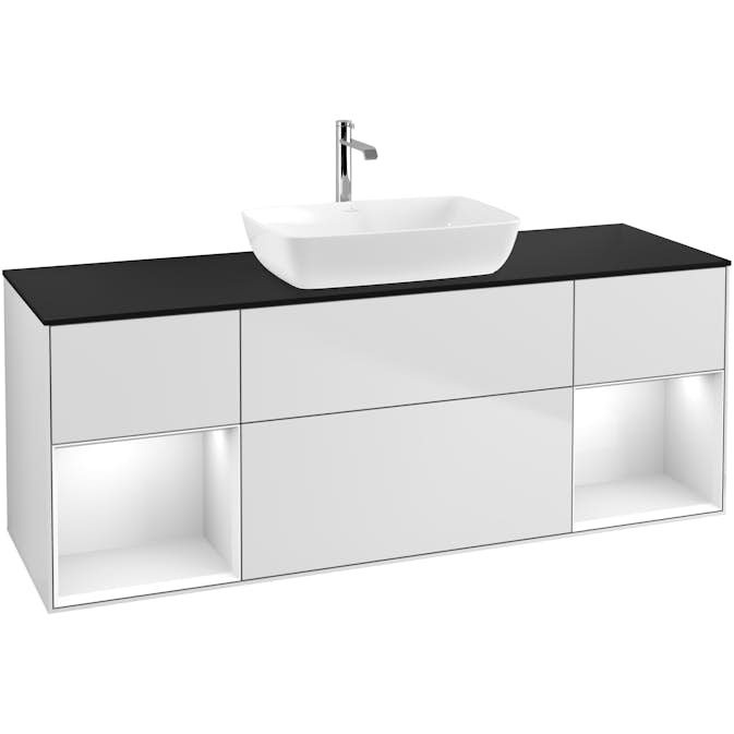 Tvättställsskåp Villeroy & Boch Finion med Två Hyllor och Bänkskiva för Fristående Tvättställ från Artis & Collaro