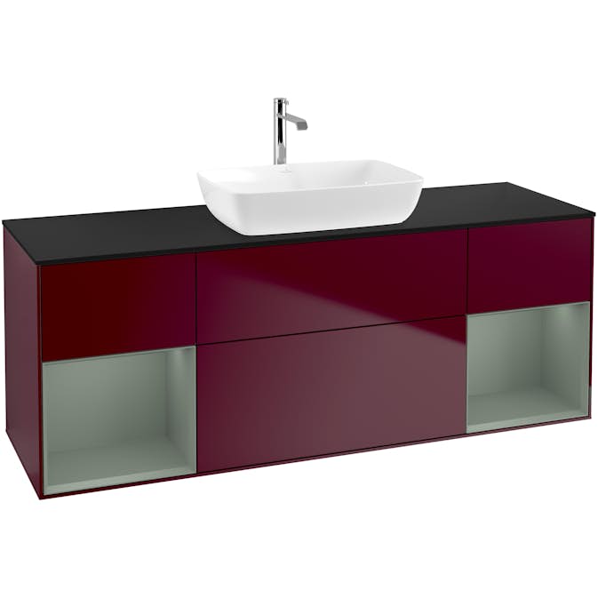 Tvättställsskåp Villeroy & Boch Finion med Två Hyllor och Bänkskiva för Fristående Tvättställ från Artis & Collaro