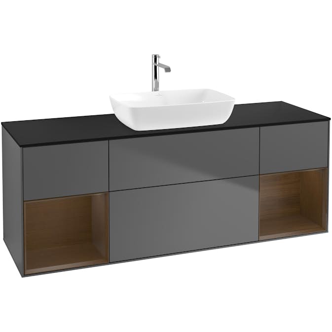 Tvättställsskåp Villeroy & Boch Finion med Två Hyllor och Bänkskiva för Fristående Tvättställ från Artis & Collaro