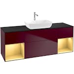 Tvättställsskåp Villeroy & Boch Finion med Två Hyllor och Bänkskiva för Fristående Tvättställ från Artis & Collaro