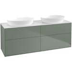 Tvättställsskåp Villeroy & Boch Finion med 4 Lådor och Bänkskiva för Två Fristående Tvättställ från Artis & Collaro