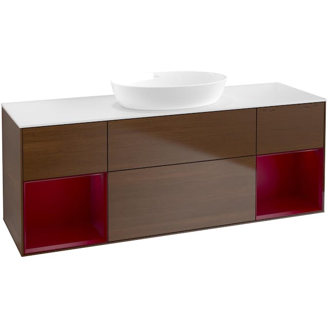 Tvättställsskåp Villeroy & Boch Finion med Två Hyllor och Bänkskiva för Fristående Tvättställ från Artis & Collaro