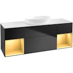 Tvättställsskåp Villeroy & Boch Finion med Två Hyllor och Bänkskiva för Fristående Tvättställ från Artis & Collaro