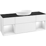 Tvättställsskåp Villeroy & Boch Finion med Två Hyllor och Bänkskiva för Fristående Tvättställ från Artis & Collaro