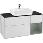 Tvättställsskåp Villeroy & Boch Finion med 3 Lådor Hylla och Bänkskiva för Centrerat Tvättställ
