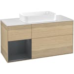 Tvättställsskåp Villeroy & Boch Finion med 3 Lådor Hylla och Bänkskiva för Fristående Tvättställ