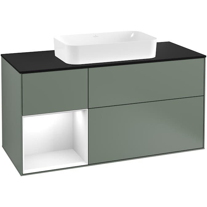 Tvättställsskåp Villeroy & Boch Finion med 3 Lådor Hylla och Bänkskiva för Fristående Tvättställ