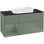 Tvättställsskåp Villeroy & Boch Finion med 3 Lådor Hylla och Bänkskiva för Fristående Tvättställ