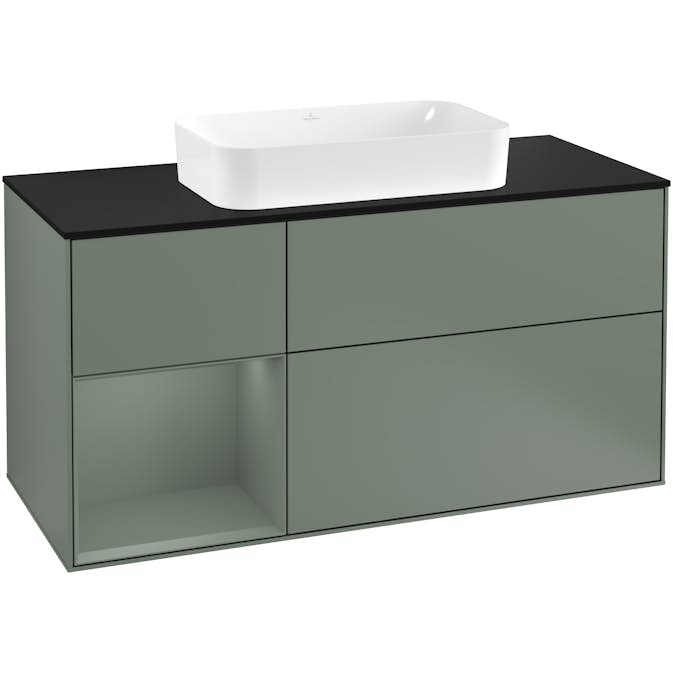 Tvättställsskåp Villeroy & Boch Finion med 3 Lådor Hylla och Bänkskiva för Fristående Tvättställ