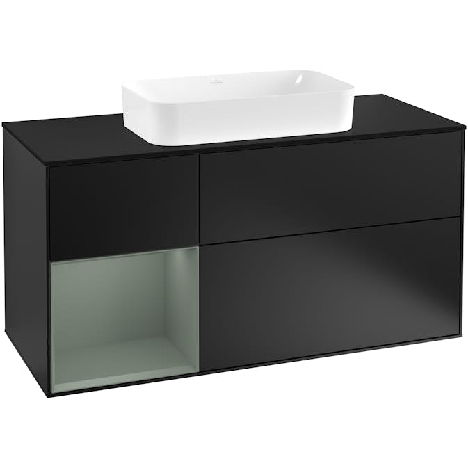 Tvättställsskåp Villeroy & Boch Finion med 3 Lådor Hylla och Bänkskiva för Fristående Tvättställ
