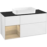 Tvättställsskåp Villeroy & Boch Finion med 3 Lådor Hylla och Bänkskiva för Fristående Tvättställ