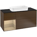 Tvättställsskåp Villeroy & Boch Finion med 3 Lådor Hylla och Bänkskiva för Fristående Tvättställ