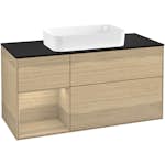 Tvättställsskåp Villeroy & Boch Finion med 3 Lådor Hylla och Bänkskiva för Fristående Tvättställ