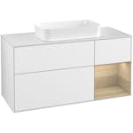 Tvättställsskåp Villeroy & Boch Finion med 3 Lådor Hylla och Bänkskiva för Fristående Tvättställ