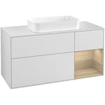 Tvättställsskåp Villeroy & Boch Finion med 3 Lådor Hylla och Bänkskiva för Fristående Tvättställ