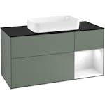 Tvättställsskåp Villeroy & Boch Finion med 3 Lådor Hylla och Bänkskiva för Fristående Tvättställ