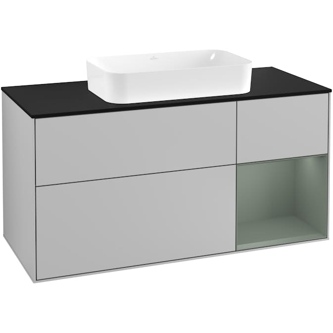 Tvättställsskåp Villeroy & Boch Finion med 3 Lådor Hylla och Bänkskiva för Fristående Tvättställ