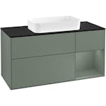 Tvättställsskåp Villeroy & Boch Finion med 3 Lådor Hylla och Bänkskiva för Fristående Tvättställ