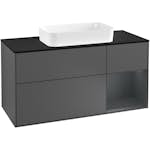 Tvättställsskåp Villeroy & Boch Finion med 3 Lådor Hylla och Bänkskiva för Fristående Tvättställ
