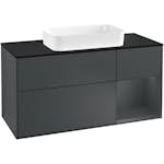 Tvättställsskåp Villeroy & Boch Finion med 3 Lådor Hylla och Bänkskiva för Fristående Tvättställ