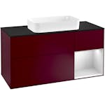 Tvättställsskåp Villeroy & Boch Finion med 3 Lådor Hylla och Bänkskiva för Fristående Tvättställ
