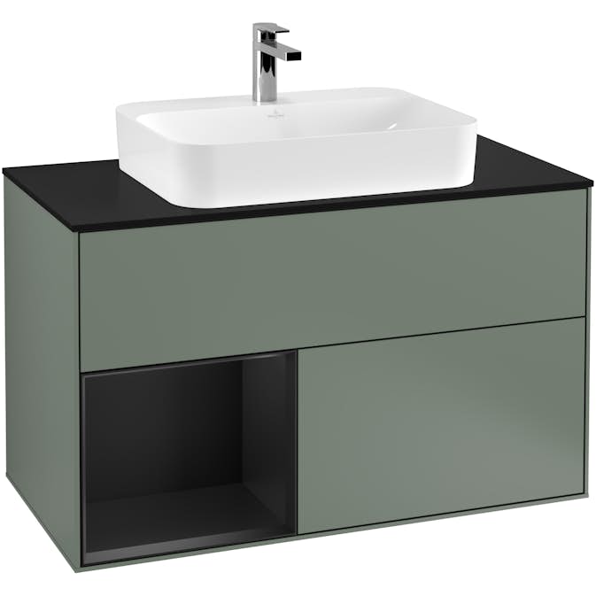 Tvättställsskåp Villeroy & Boch Finion med 2 Lådor Hylla och Bänkskiva för Ytmonterat Tvättställ
