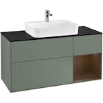 Tvättställsskåp Villeroy & Boch Finion med 3 Lådor Hylla och Bänkskiva för Ytmonterat Tvättställ