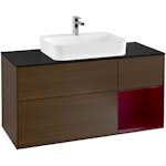 Tvättställsskåp Villeroy & Boch Finion med 3 Lådor Hylla och Bänkskiva för Ytmonterat Tvättställ