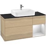Tvättställsskåp Villeroy & Boch Finion med 3 Lådor Hylla och Bänkskiva för Ytmonterat Tvättställ