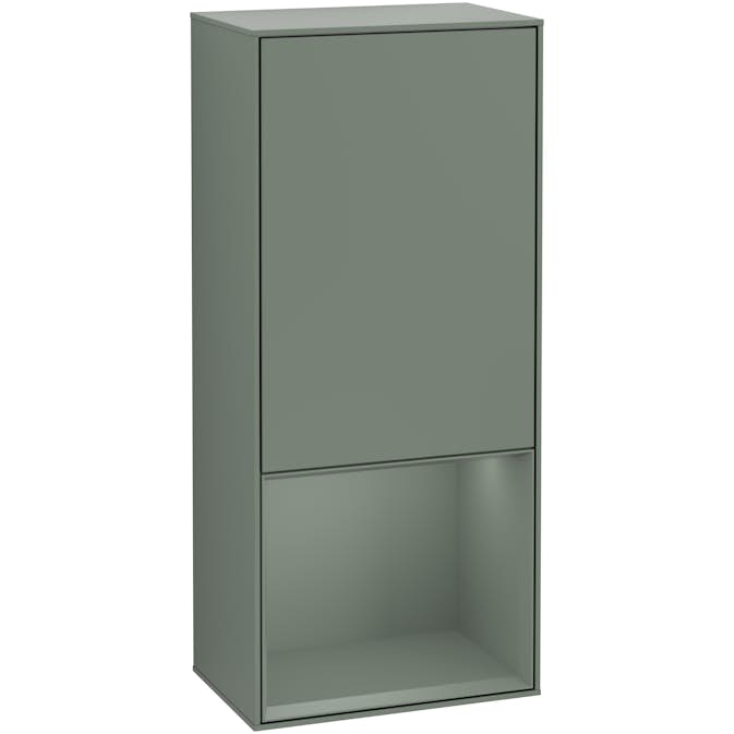 Väggskåp Villeroy & Boch Finion med 1 Dörr och Öppen Hylla Nere 418 mm