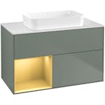 Tvättställsskåp Villeroy & Boch Finion med 2 Lådor Hylla och Bänkskiva för Fristående Tvättställ