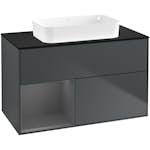 Tvättställsskåp Villeroy & Boch Finion med 2 Lådor Hylla och Bänkskiva för Fristående Tvättställ