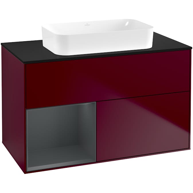 Tvättställsskåp Villeroy & Boch Finion med 2 Lådor Hylla och Bänkskiva för Fristående Tvättställ