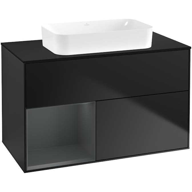 Tvättställsskåp Villeroy & Boch Finion med 2 Lådor Hylla och Bänkskiva för Fristående Tvättställ