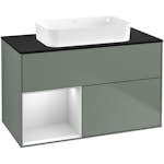 Tvättställsskåp Villeroy & Boch Finion med 2 Lådor Hylla och Bänkskiva för Fristående Tvättställ