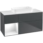 Tvättställsskåp Villeroy & Boch Finion med 3 Lådor Hylla och Bänkskiva för Fristående Tvättställ