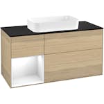 Tvättställsskåp Villeroy & Boch Finion med 3 Lådor Hylla och Bänkskiva för Fristående Tvättställ