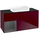 Tvättställsskåp Villeroy & Boch Finion med 3 Lådor Hylla och Bänkskiva för Fristående Tvättställ