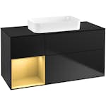 Tvättställsskåp Villeroy & Boch Finion med 3 Lådor Hylla och Bänkskiva för Fristående Tvättställ